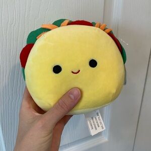 Squishmallows Taco Plush - Yellow, Red, Green